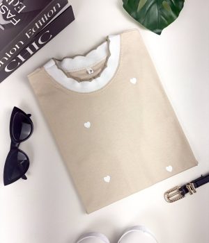 TSHIRT CORAÇÃO  COR SEARA