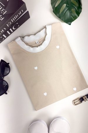 TSHIRT CORAÇÃO  COR SEARA